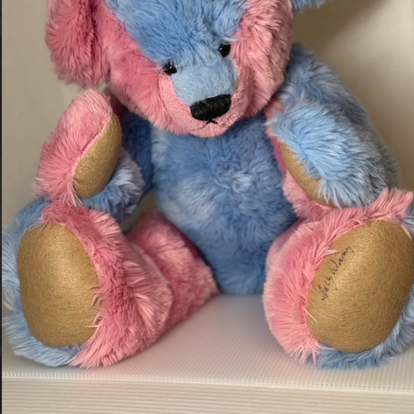Sally Winey Signed 1996 Custom Bear made with material from Germany OOAK Vintage - Picture 5 of 12